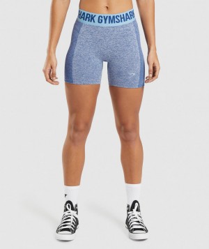 Gymshark Flex Kurze Hose Damen Blau | CRY-137568