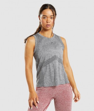 Gymshark Flex Loose Top Muskelshirt Damen Grau | MVK-691580