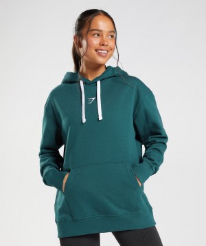 Gymshark Fraction Hoodie Damen Türkis | APU-581376