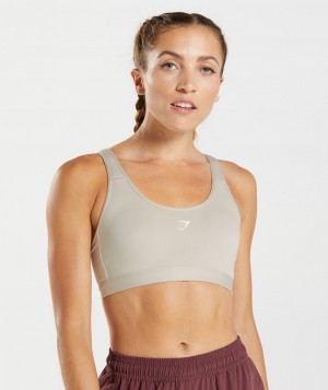 Gymshark Fraction Sport BH Damen Grau | YRI-695071