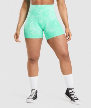 Gymshark GS Power High Rise Kurze Hose Damen Helltürkis | UNK-835160
