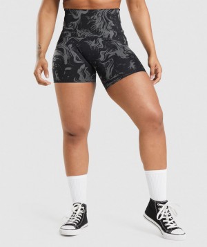 Gymshark GS Power High Rise Kurze Hose Damen Schwarz | UEL-547830