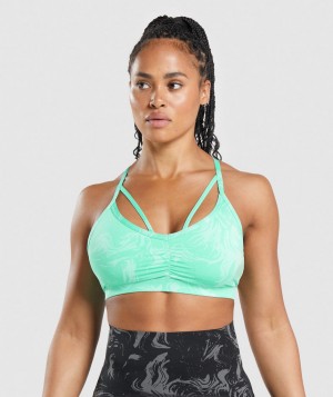 Gymshark GS Power Sport BH Damen Helltürkis | WMN-316795