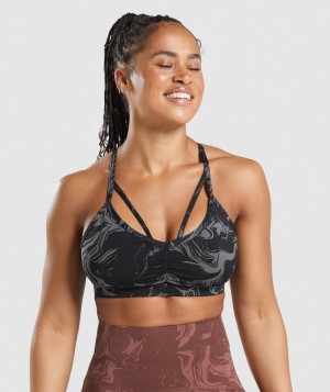 Gymshark GS Power Sport BH Damen Schwarz | MCU-625908