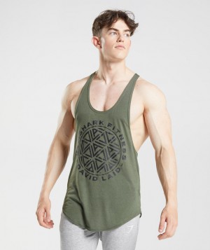 Gymshark GS x David Laid Stringer Herren Olivgrün | WFL-947065