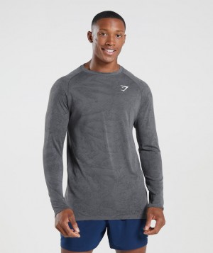 Gymshark Geo Seamless T-Shirt Herren Grau Schwarz | EYL-510382