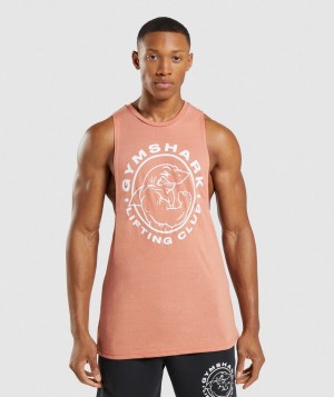Gymshark Legacy Arm Muskelshirt Herren Rosa | RYB-036197