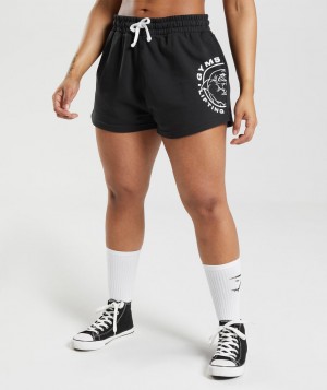Gymshark Legacy Kurze Hose Damen Schwarz | WSP-965743