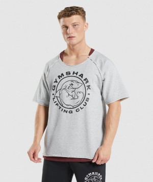 Gymshark Legacy Rag Top T-Shirt Herren Hellgrau | HZI-138792