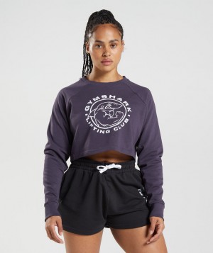 Gymshark Legacyped Sweater Pullover Damen Lila | SCJ-920473