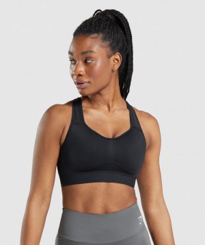 Gymshark Lightweight High Support Sport BH Damen Schwarz | OAI-708316