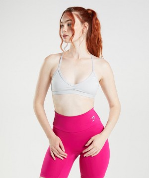 Gymshark Minimal Sport BH Damen Hellgrau | FYN-135967