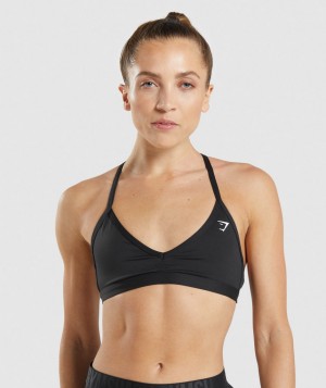 Gymshark Minimal Sport BH Damen Schwarz | MTA-142870