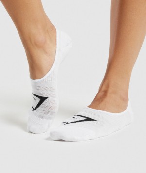 Gymshark No Show 3pk Socken Herren Weiß | MNS-469732