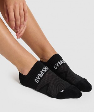 Gymshark No Show Performance Socken Herren Schwarz | YXT-549701