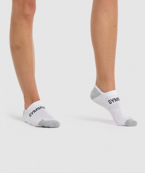 Gymshark No Show Performance Socken Herren Weiß | FRV-807312