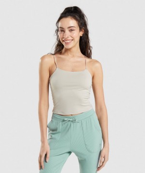 Gymshark Pause Cami Muskelshirt Damen Grau | XZF-354670
