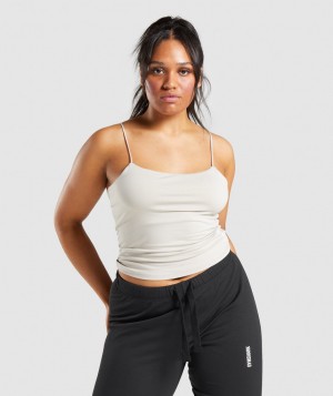 Gymshark Pause Cami Muskelshirt Damen Grau | WHB-458623