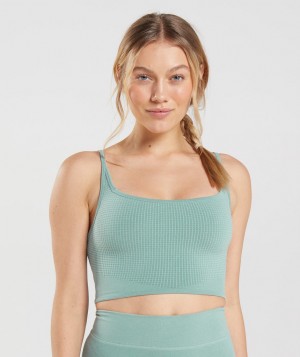 Gymshark Pause Seamless Bralette Sport BH Damen Blau | DWM-247608