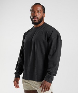 Gymshark Power Crew Pullover Herren Schwarz | FMK-521860