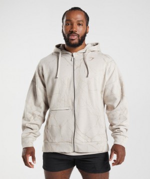 Gymshark Power Zip Hoodie Herren Grau | ONR-860172
