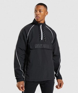 Gymshark Recess Lightweight Jacken Herren Schwarz Weiß | XKT-987254