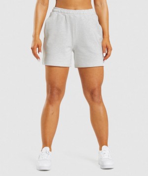 Gymshark Rest Day Sweats Kurze Hose Damen Cloud Marl | KZX-784016