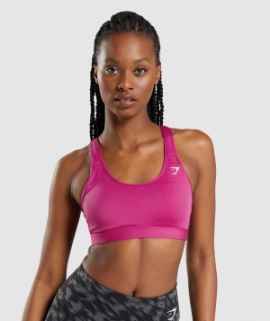 Gymshark Scoop Neck Sport BH Damen Rosa | PQA-153967