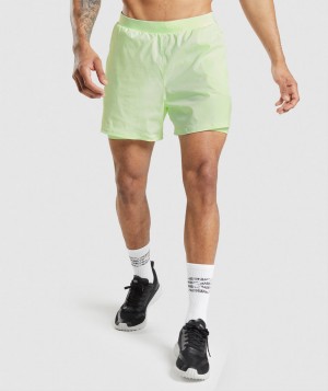 Gymshark Speed Evolve 5" 2 In 1 Kurze Hose Herren Grün | VZG-890273