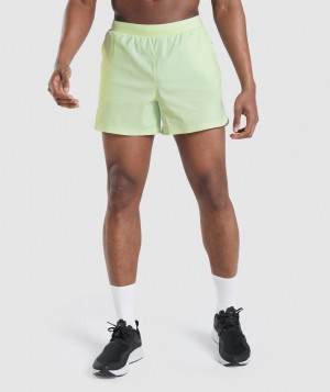 Gymshark Speed Evolve 5" Kurze Hose Herren Grün | BZT-210476