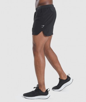 Gymshark Speed Evolve 5" Kurze Hose Herren Schwarz | YKA-873952