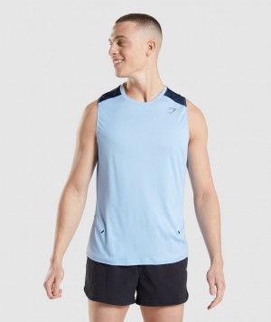 Gymshark Speed Evolve Muskelshirt Herren Blau | AHL-087694