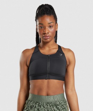Gymshark Speed Sport BH Damen Schwarz | ZNA-012349