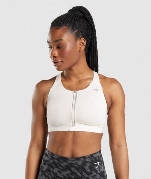 Gymshark Speed Sport BH Damen Weiß | WEK-043186