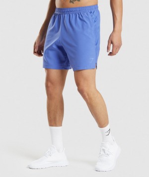 Gymshark Sport Stripe 7" Kurze Hose Herren Blau | TOC-084651