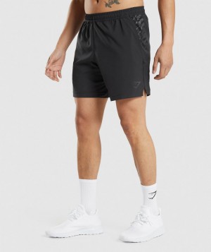 Gymshark Sport Stripe 7" Kurze Hose Herren Schwarz | FGH-815497