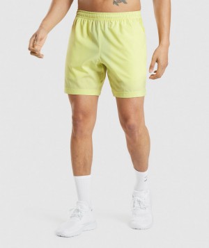 Gymshark Sport Stripe 7" Short Kurze Hose Herren Grün | JBO-731842
