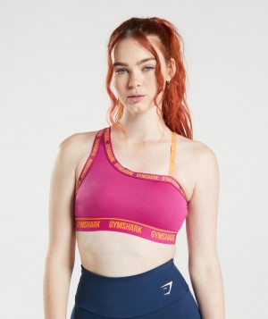 Gymshark Strike Sport BH Damen Rosa Orange | GFP-641852