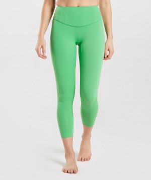 Gymshark Studio 7/8 Leggings Damen Grün | VYQ-368241