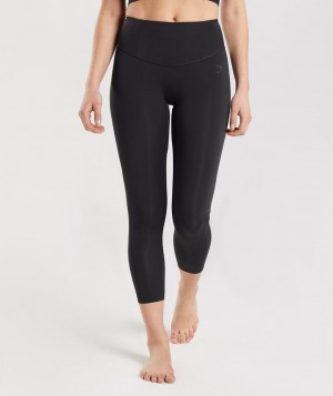 Gymshark Studio 7/8 Leggings Damen Schwarz | LIM-865014