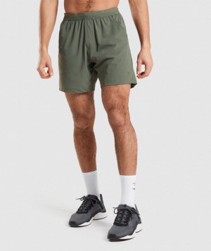 Gymshark Studio Kurze Hose Herren Olivgrün | REY-671308
