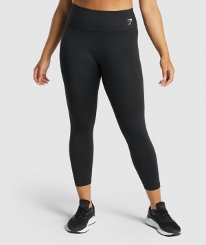Gymshark Training 7/8 Leggings Damen Schwarz | ZHM-063758