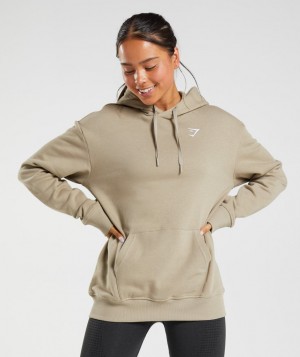 Gymshark Training Boyfriend Pullover Damen Braun | XWY-809164