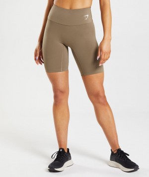 Gymshark Training Cycling Kurze Hose Damen Braun | RPS-723519