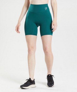 Gymshark Training Cycling Kurze Hose Damen Türkis | AUH-043569