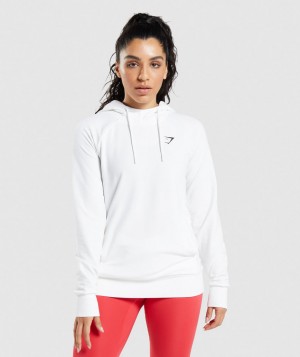 Gymshark Training Hoodie Damen Weiß | CPF-908137