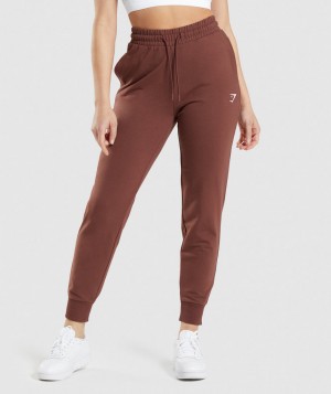 Gymshark Training Jogginghose Damen Rosa Braun | UWZ-541089