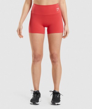 Gymshark Training Kurze Hose Damen Rot | OGL-168240