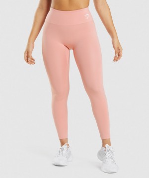 Gymshark Training Leggings Damen Rosa | YIB-285079