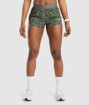 Gymshark Training Loose Fit Kurze Hose Damen Grün | IKY-762053